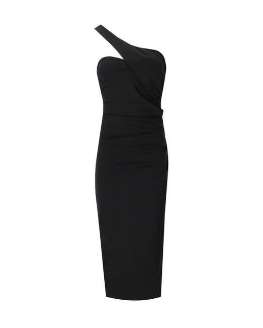 Essentiel Antwerp Black Ensue Midi Dress