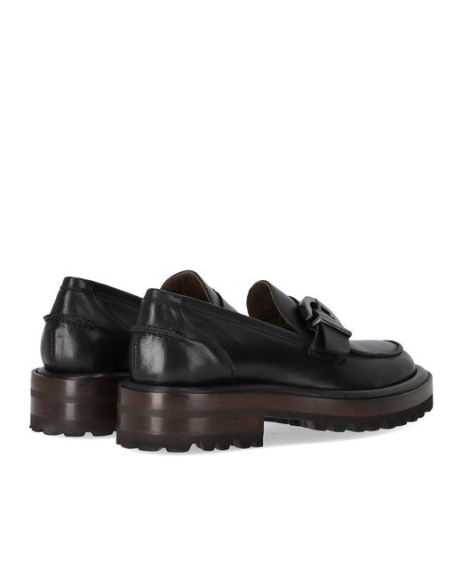 Duccio Del Duca Black Schwarzer Loafer