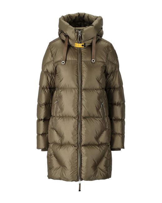 Parajumpers Green Janet Long Padded Coat