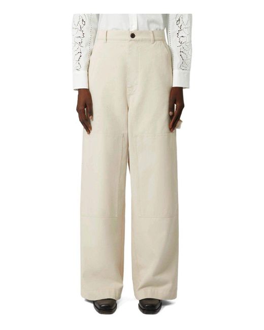 Weekend by Maxmara White Caronte Ivory Trousers