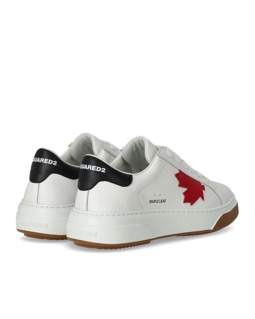 DSquared² White Bumper Maple Leaf Sneaker for men