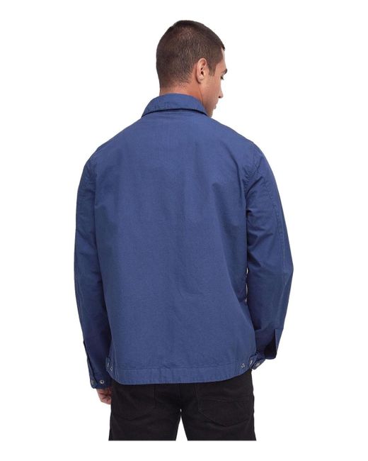 Barbour International Workers Casual Cobalt Blue Jacket for men