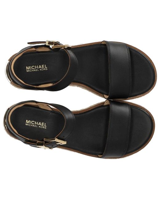 Michael Kors Richie Plattform Sandaal in het Black