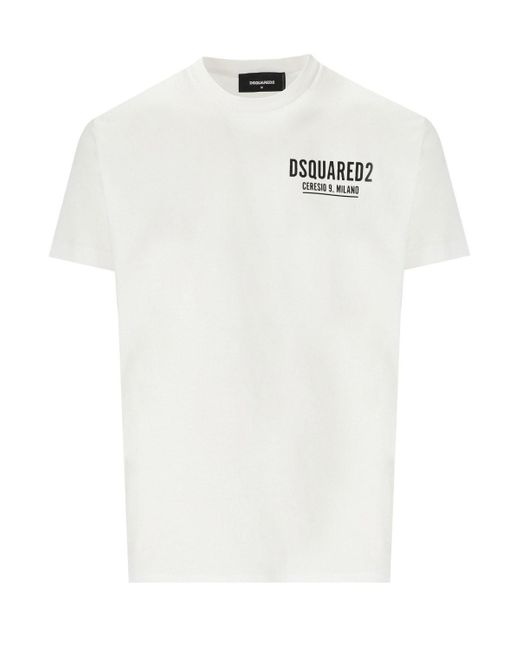DSquared² Ceresio 9 Cool Fit T-shirt in het White voor heren