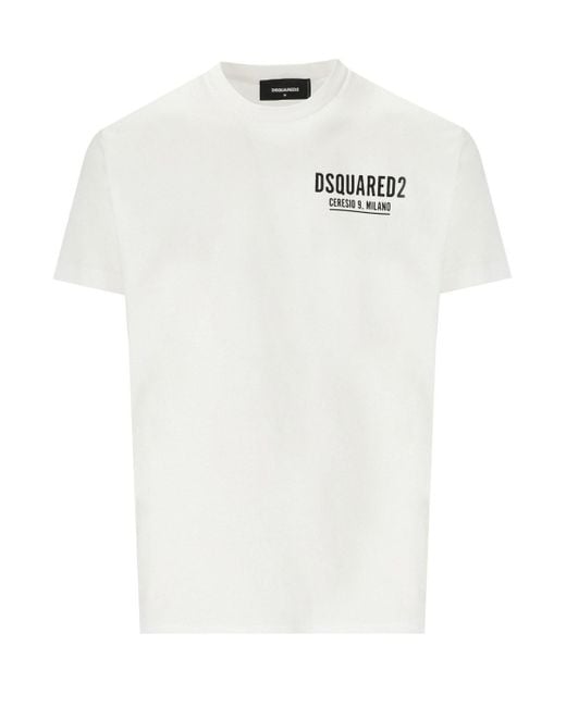 DSquared² Ceresio 9 cool fit weisses t-shirt in White für Herren