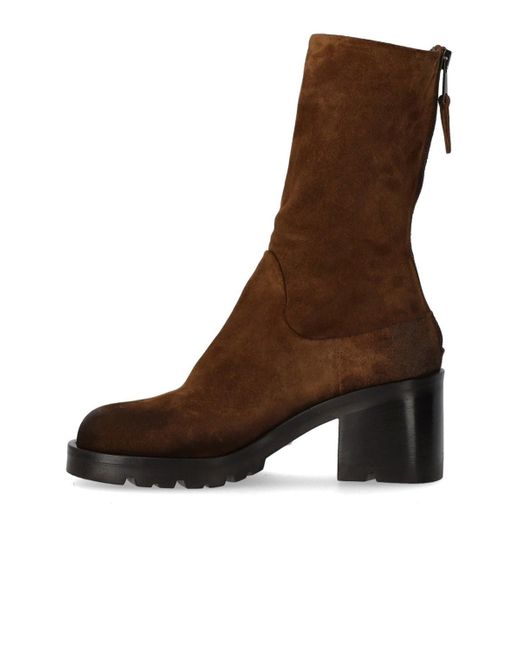 Strategia Brown Life Heeled Ankle Boot