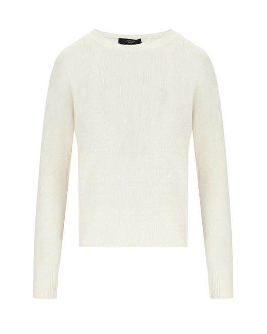 Maglia Girocollo Azteco Bianca di Weekend by Maxmara in White