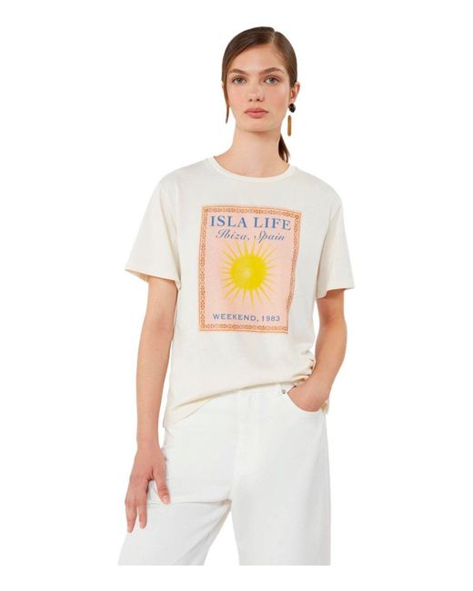 Weekend by Maxmara White Pantera Ecru T Shirt