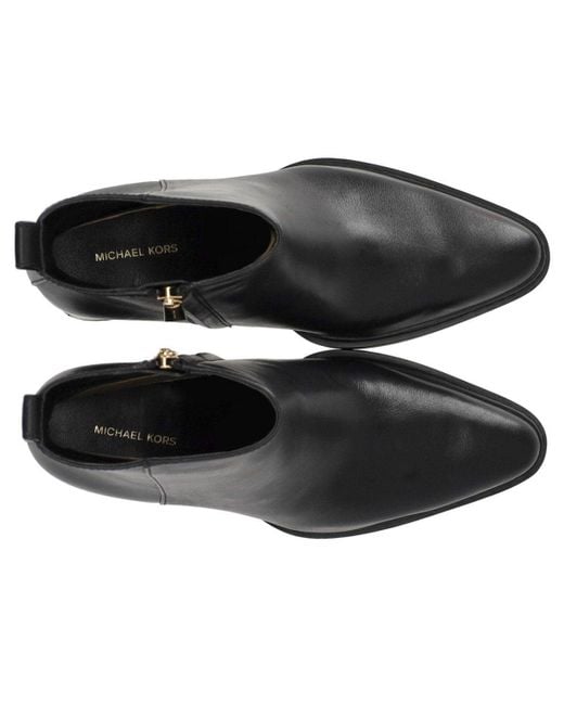 Michael Kors Black Lex Heeled Ankle Boot