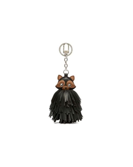Weekend by Maxmara White Gigante Raccoon Keychain