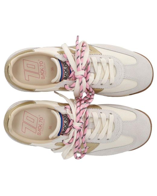 Back70 White Jogger Cream Sneaker