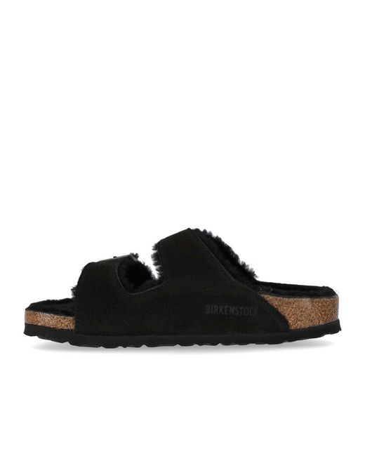 Birkenstock Black Arizona Vl Shearling Sandals