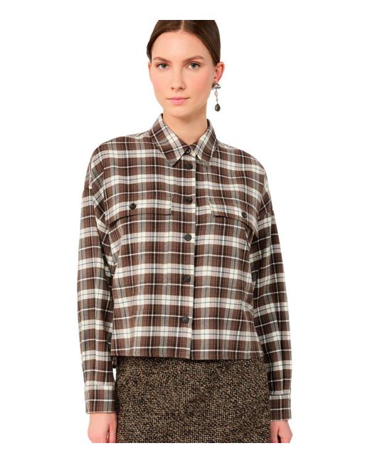 Weekend by Maxmara Brown Berlina Check Shirt