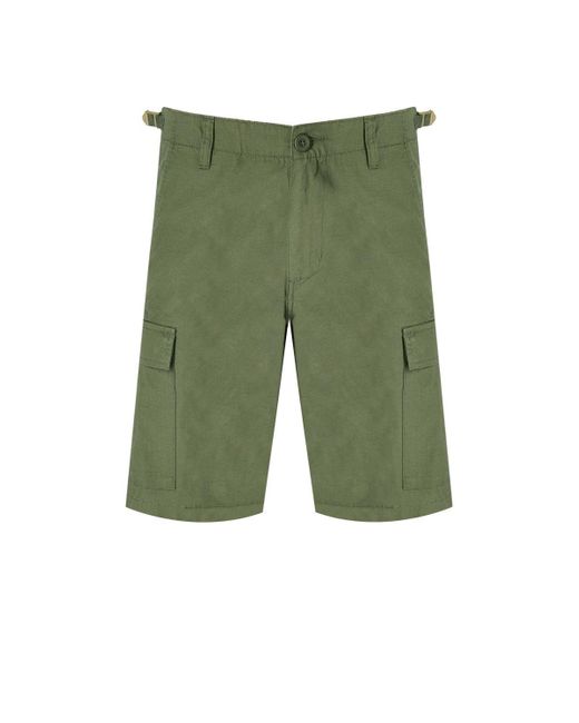 Carhartt Green Aviation Dollar Bermuda Shorts for men