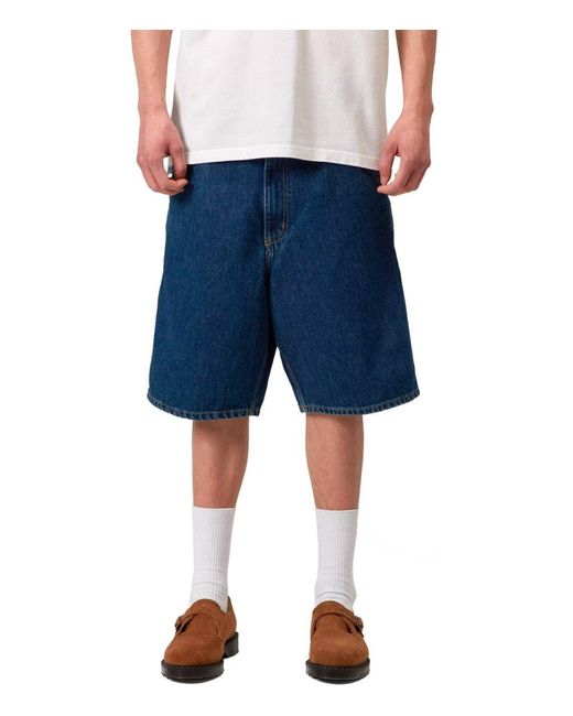 Carhartt Blue Single Knee Bermuda Shorts for men