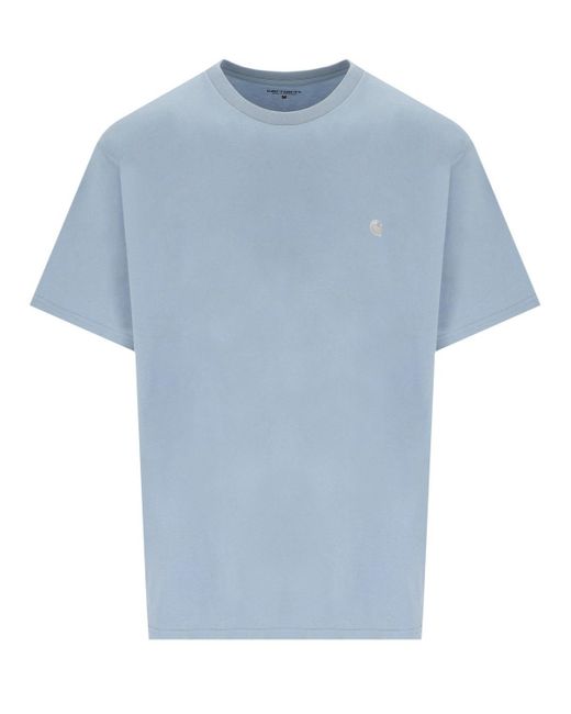 Carhartt S/s Madison Frosted Blue T-shirt for men