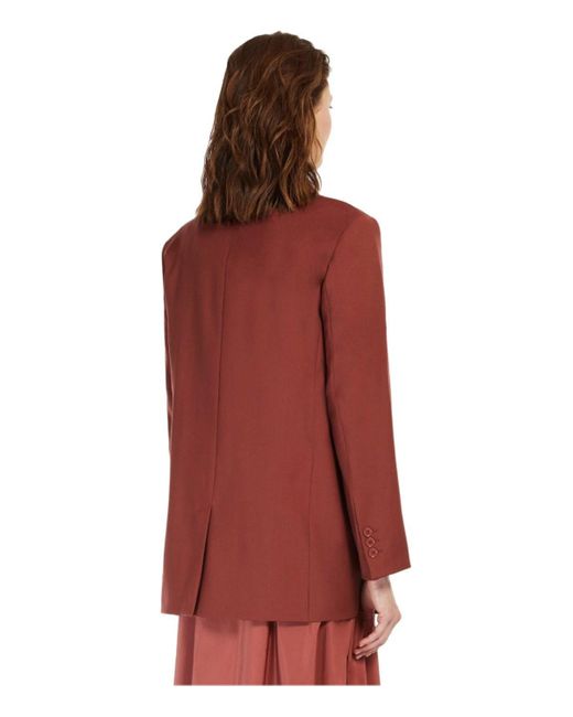 Weekend by Maxmara Red Veber Rost Single Breasted Blazer
