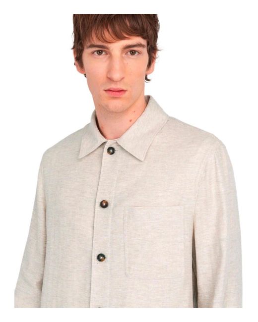 Giacca Camicia di Manuel Ritz in Natural da Uomo