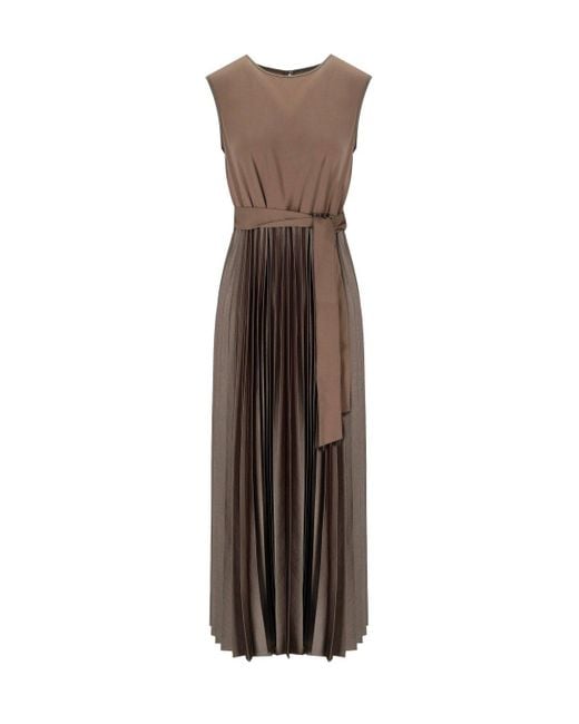 Weekend by Maxmara Brown Samuele Braunes Kleid