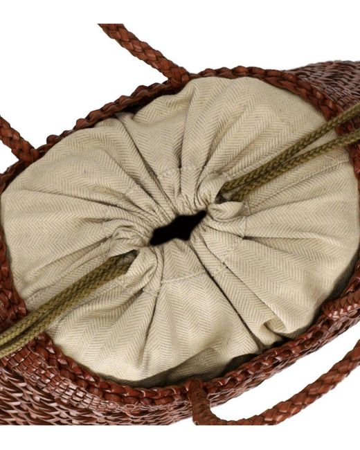 Borsa A Mano Santa Cano di Dragon Diffusion in Brown