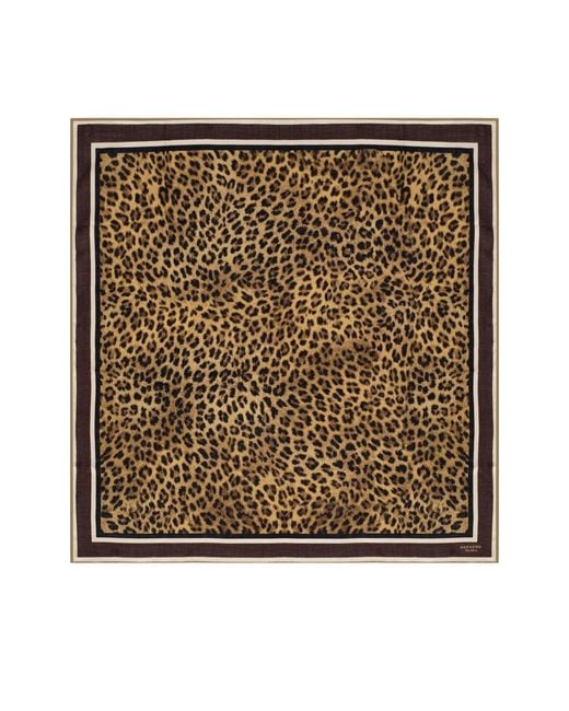 Weekend by Maxmara Metallic Tauro Leopard Foulard Scarf