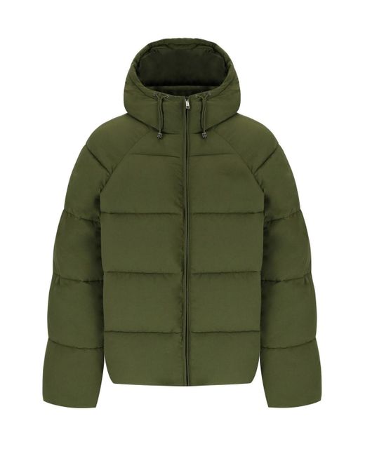 Daily Paper Green Relaxed Hooded Padded Jacket for men