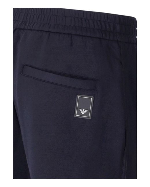 Emporio Armani Blue Travel Essential Trousers for men