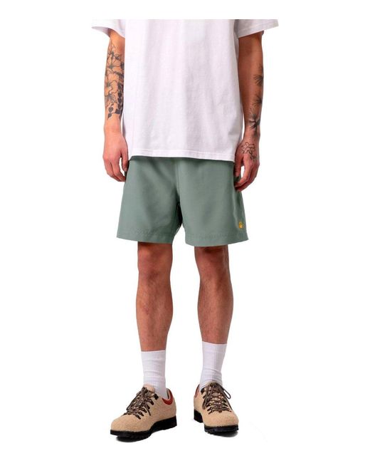 Carhartt Green Chase Swim Trunks for men