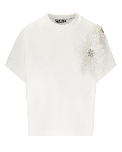 Essentiel Antwerp Hinoui Sweatshirt in het White