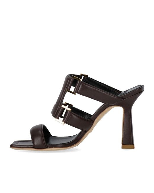 Elisabetta Franchi Black Heeled Mule