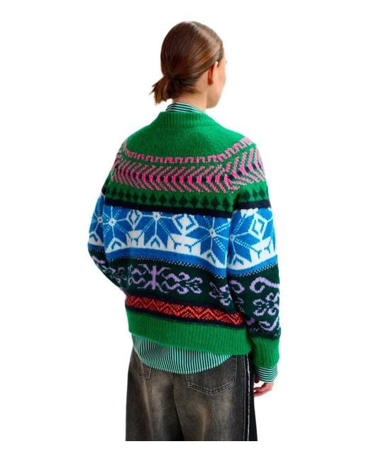 Essentiel Antwerp Irelando Green Crewneck Sweater