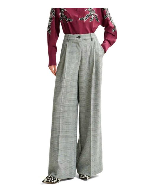 Essentiel Antwerp Gray Invest Wide Leg Pants