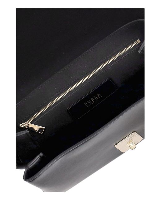 Furla Black Meridiana m e schultertasche