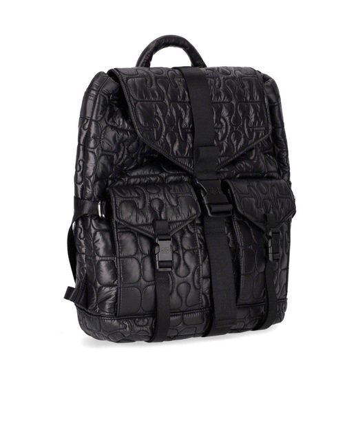 Ganni Black Re-Tech Backpack