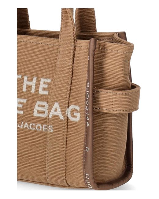 Marc Jacobs Brown The jacquard small tote camel handtasche