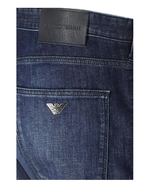 Jeans j06 slim fit di Emporio Armani in Blue da Uomo