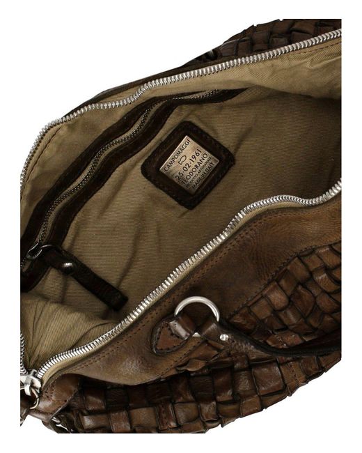 Campomaggi Brown Rachele Military Bowler Bag