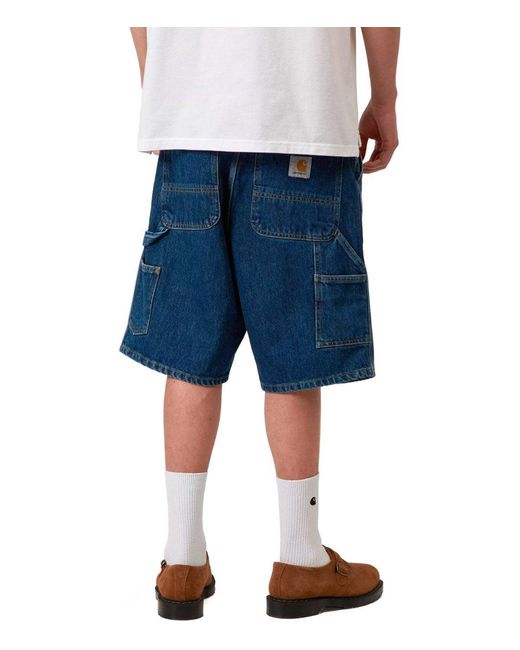 Carhartt Blue Single Knee Bermuda Shorts for men