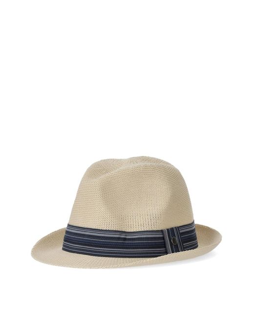 Barbour White Belford Trilby Ecru Hat for men