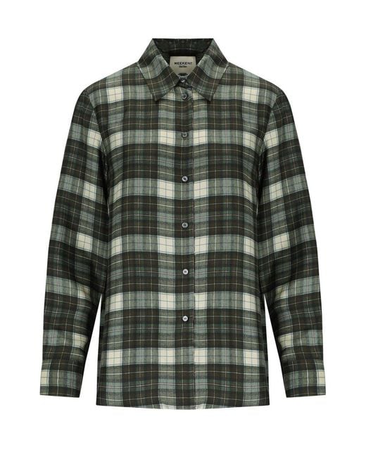 Weekend by Maxmara Green Rete Kaki Shirt