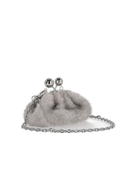 Weekend by Maxmara White Pasticcino Tubo Mini Clutch