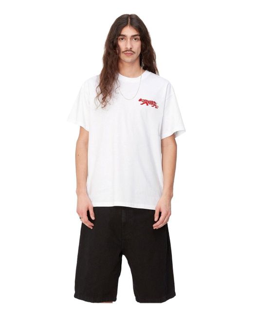 Carhartt White S/s Rocky T-shirt for men