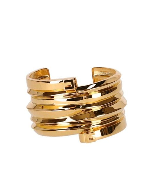 Elisabetta Franchi Metallic Cuff Bracelet