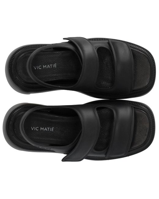 Vic Matié Black Vic matié slipper e plattform sandale