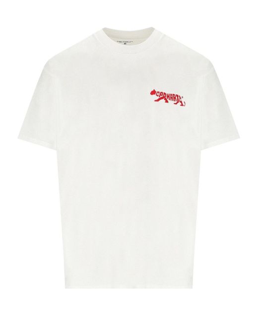 Carhartt S/s rocky weisses t-shirt in White für Herren
