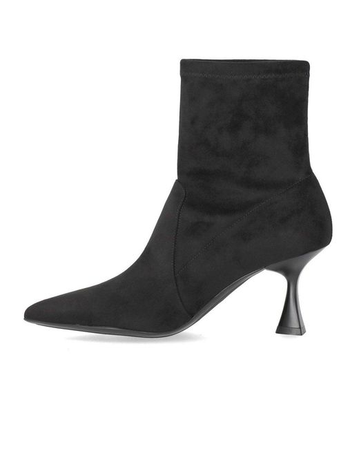 Sergio Levantesi Black Janet Heeled Ankle Boot