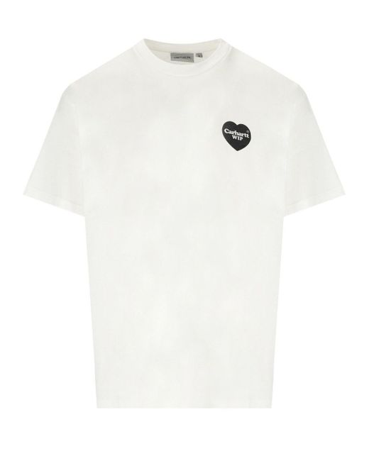 T-shirt s/s heart bandana bianca di Carhartt in White da Uomo