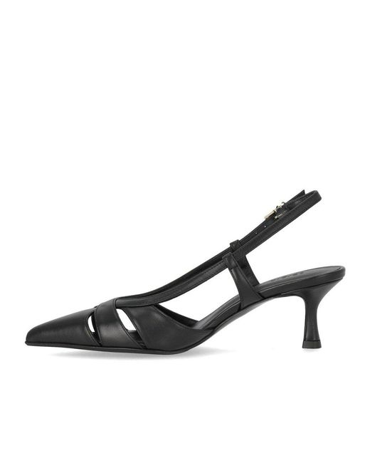 Sergio Levantesi Black Edda Slingback Pumps