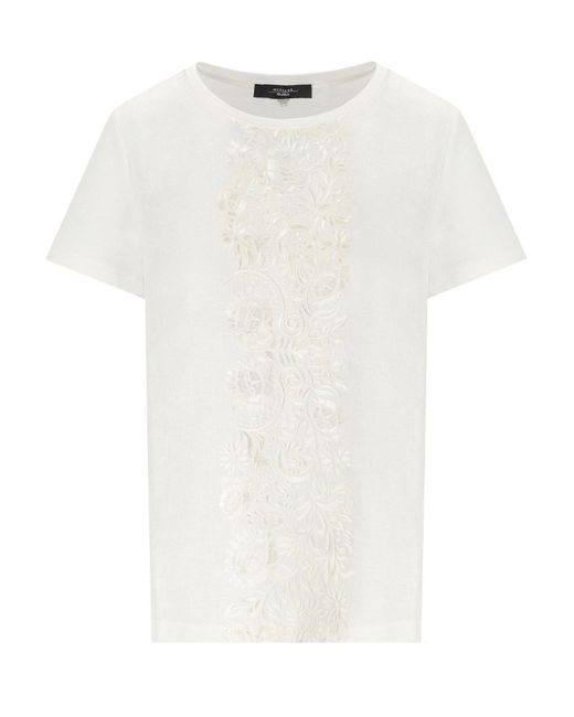 T-shirt magno bianca di Weekend by Maxmara in White