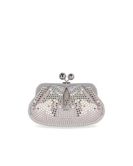 Weekend by Maxmara White Pasticcino Alama Small Clutch